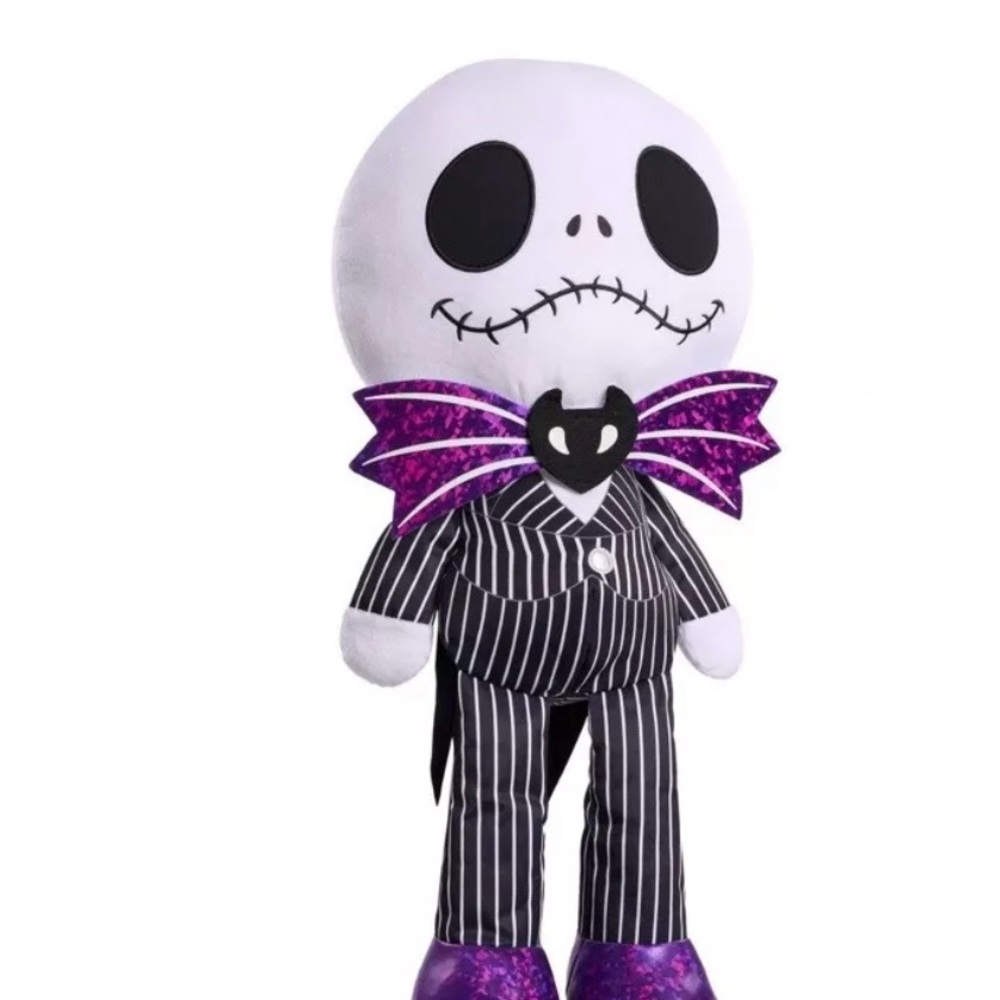 Jack Skelligton Jumbo Plush Skeleton Toy with Purple Accents